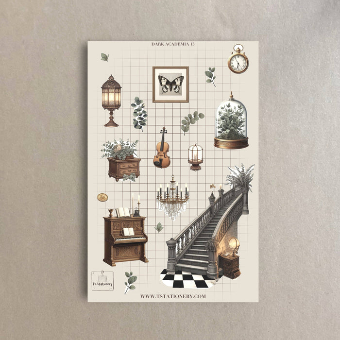 Dark Academia 13 Sticker Sheet