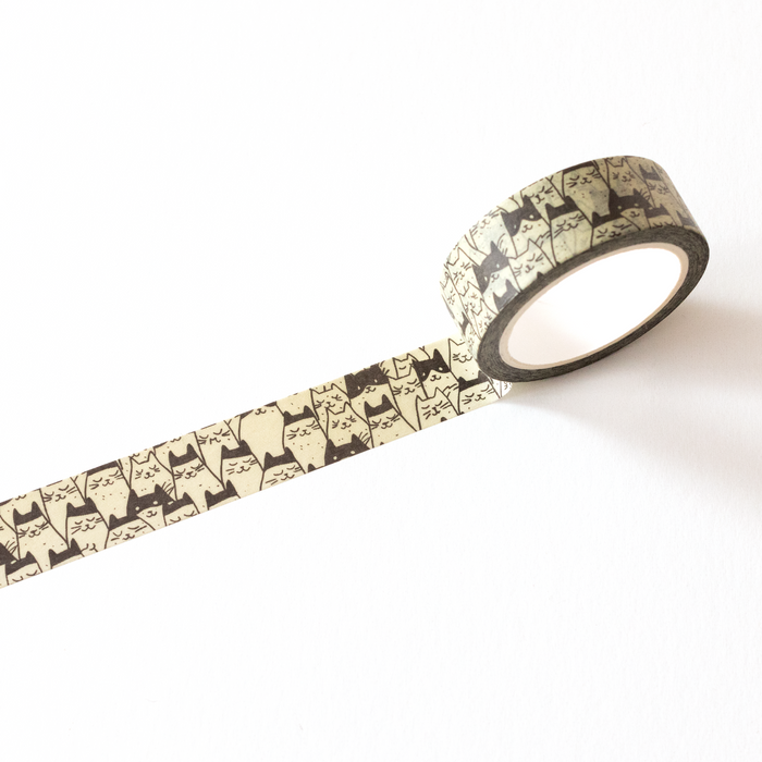 Monochrome Cats Washi Tape