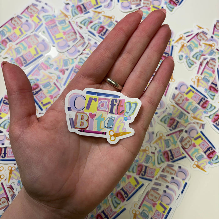 Crafty B*tch Die Cut Sticker