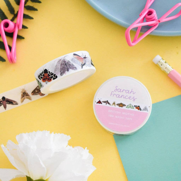 British Moths Washi Tape