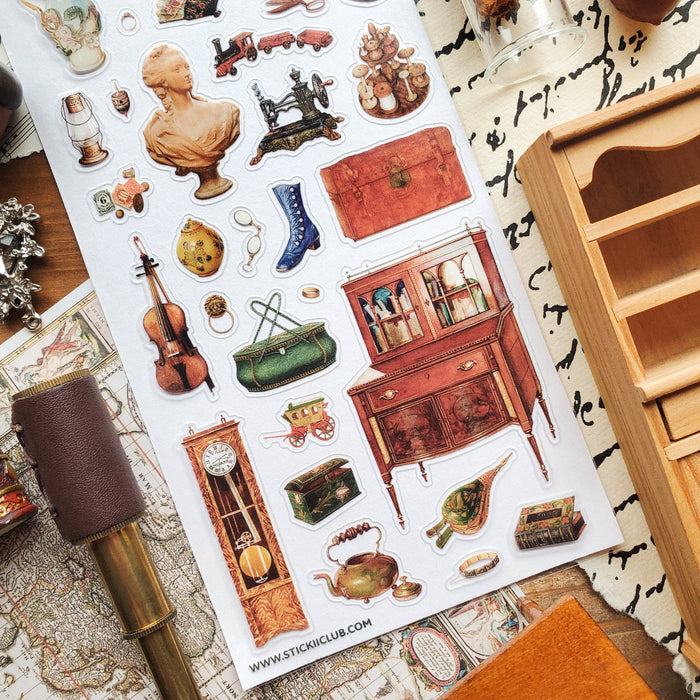 Treasured Antiques Sticker Sheet