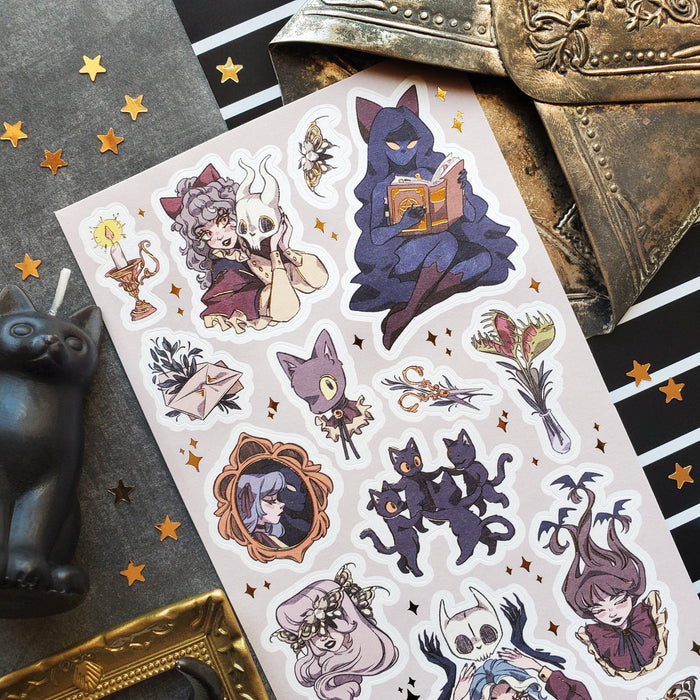 Curious Cat Coven Sticker Sheet