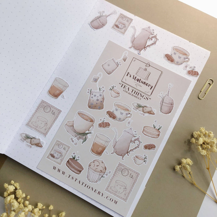 Tea Things Sticker Sheet
