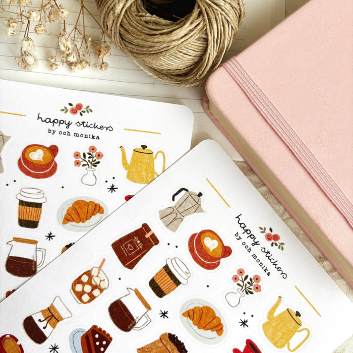 Coffee Time - Sticker Sheet