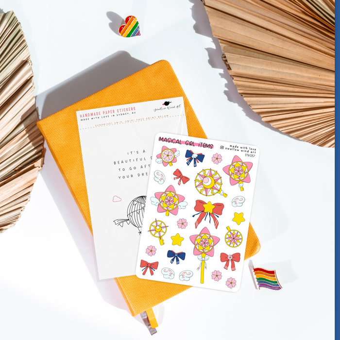 Sticker Sheet - Magical Girl Items