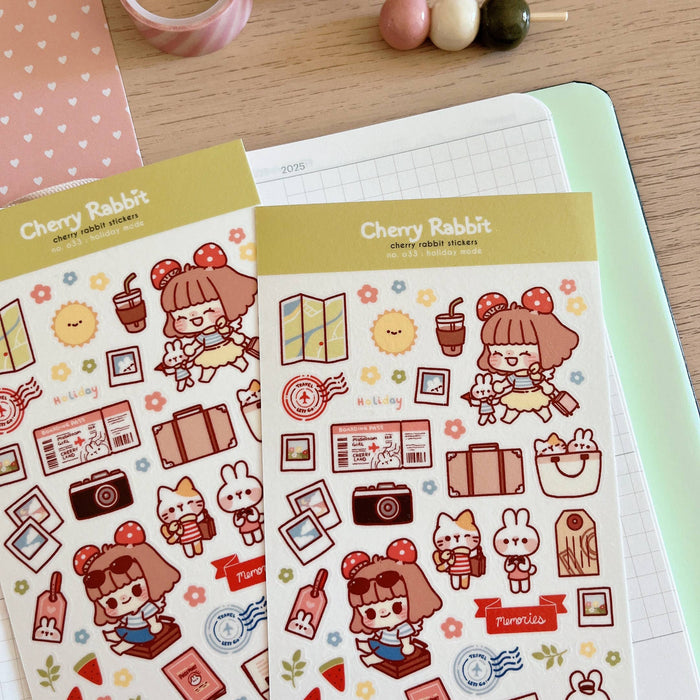 Holiday Mode Washi Sticker Sheet (Updated Version)