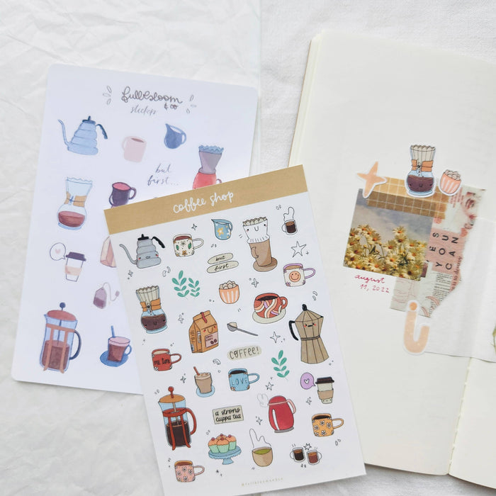 Coffee Shop Sticker Sheet