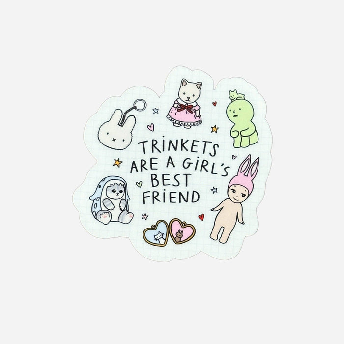 Trinkets Are a Girl's Best Friend Vinyl Sticker