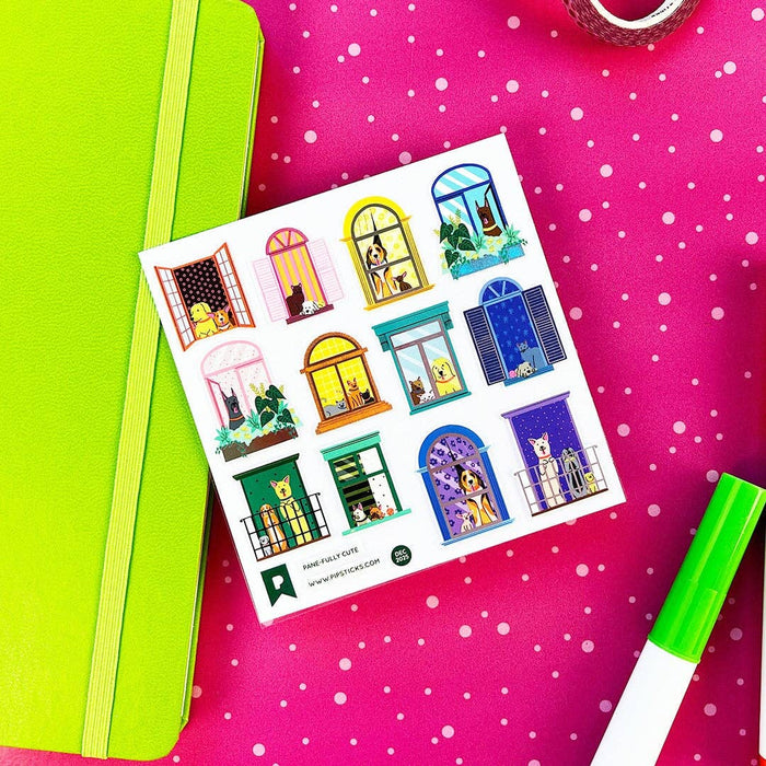 Pane-fully Cute Stickers