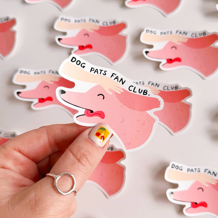 Dog Pats Fan Club Vinyl Sticker