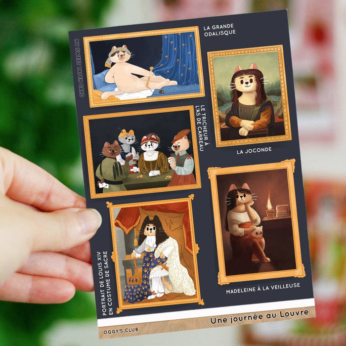 A6 A Day at the Louvre Stickers