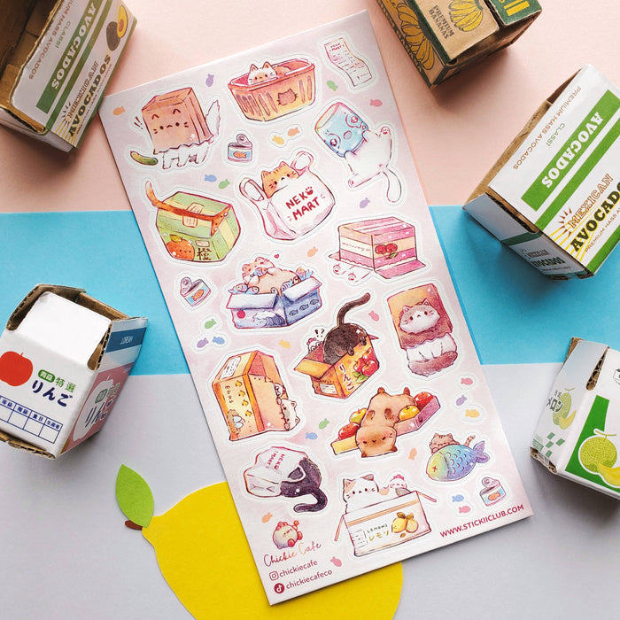 Neko Mart Sticker Sheet