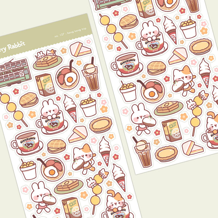 Hong Kong Trip Washi Sticker Sheet