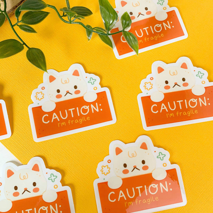 Caution: I'm Fragile - Clear Vinyl Sticker