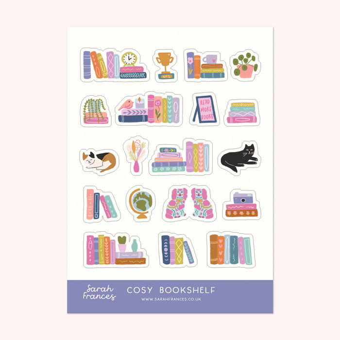Cosy Bookshelf Sticker Sheet