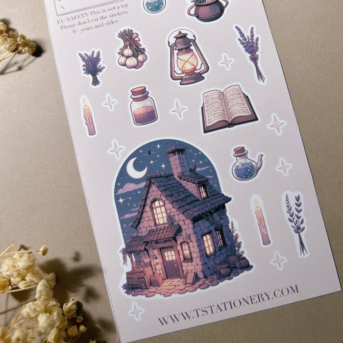 Witch's Cottage Sticker Sheet