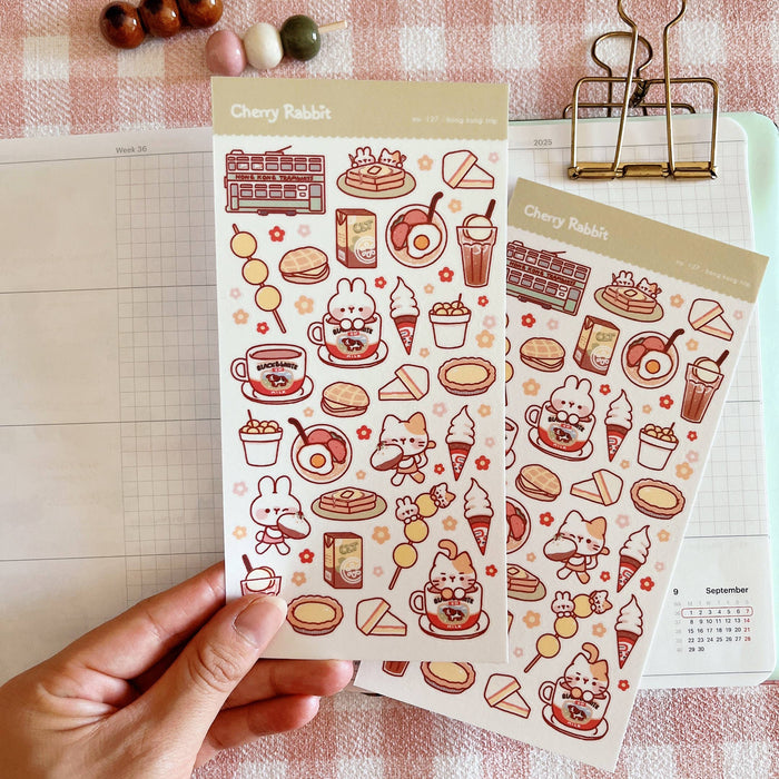 Hong Kong Trip Washi Sticker Sheet