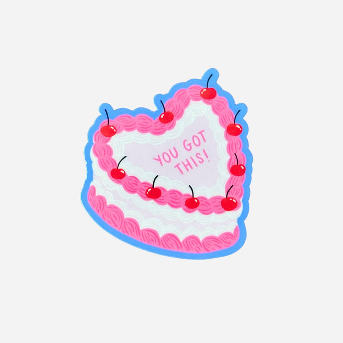 You Got This Cake Vinyl Sticker