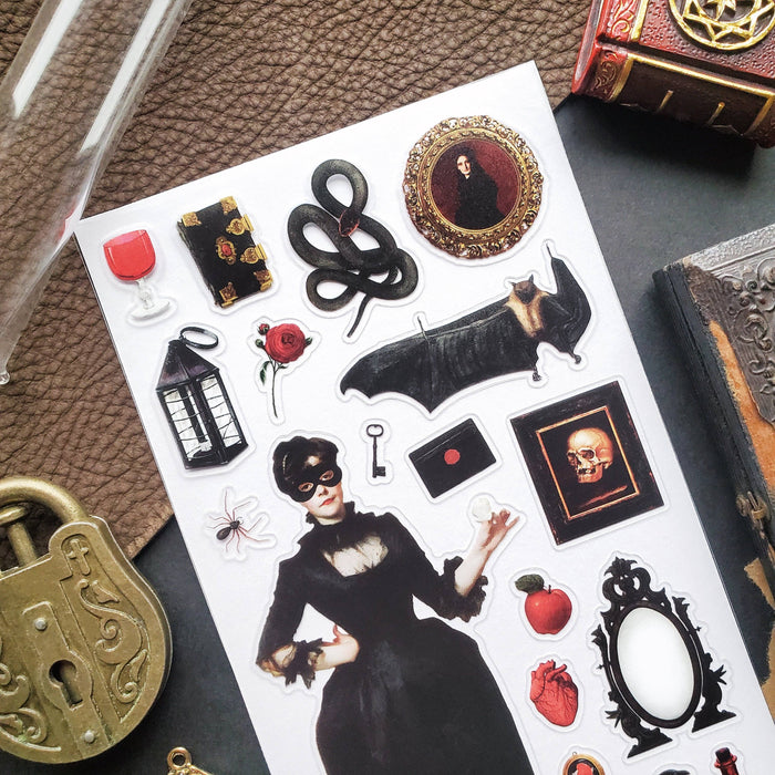 Victorian Vampiress Sticker Sheet