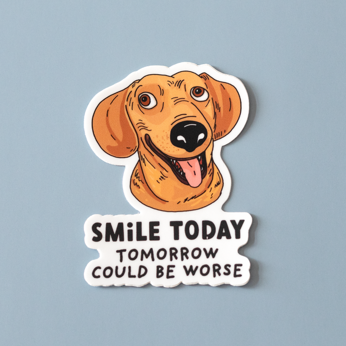Smile Today Vinyl Sticker