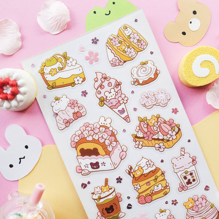Pastel Sakura Sweets Sticker Sheet