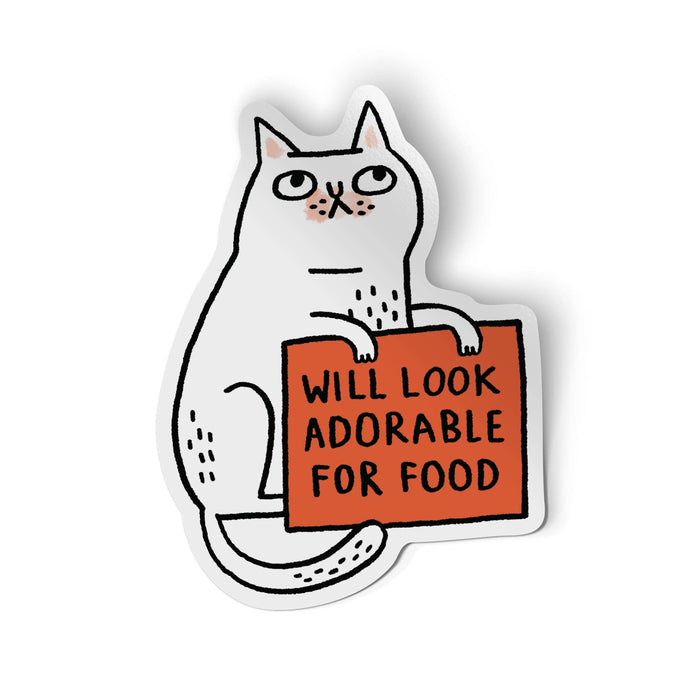 Will Look Adorable For Food Vinyl Sticker