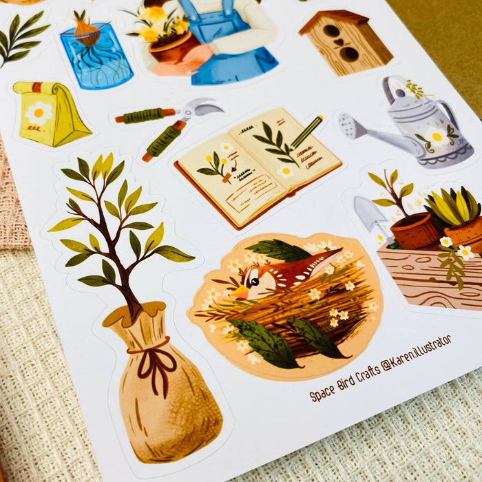 Gardenia Sticker Sheet