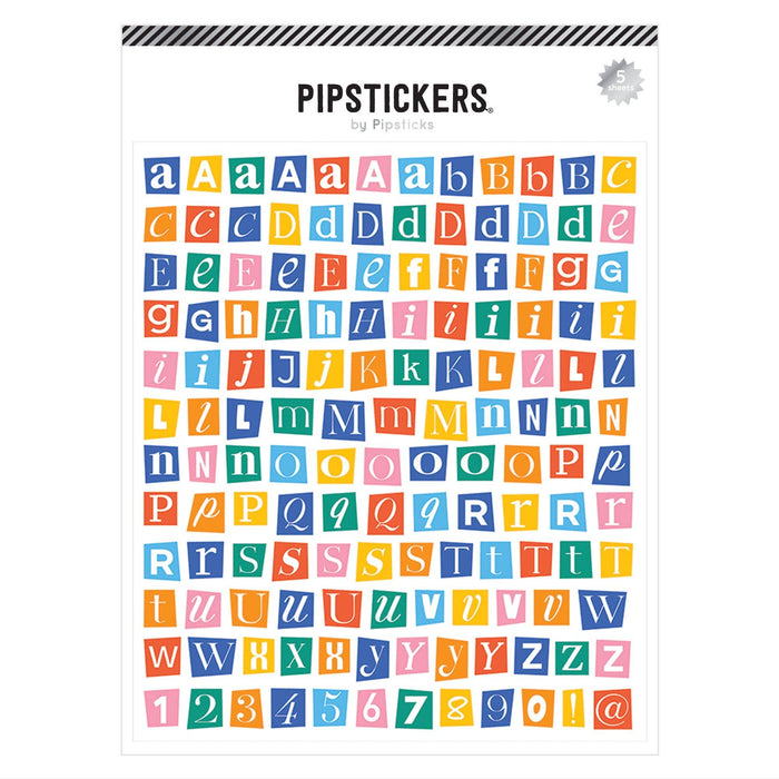 Mix & Mingle Big Alphabet Stickers (5 Sheets)