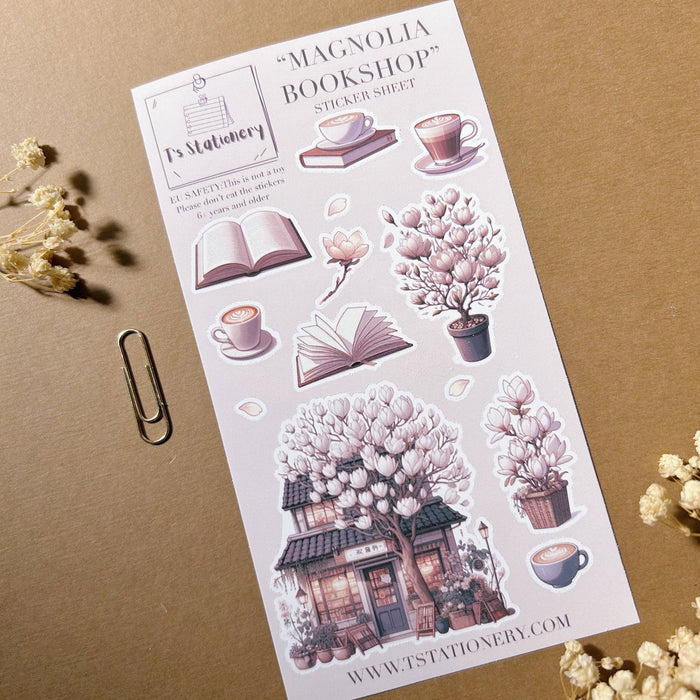Magnolia Bookshop Sticker Sheet