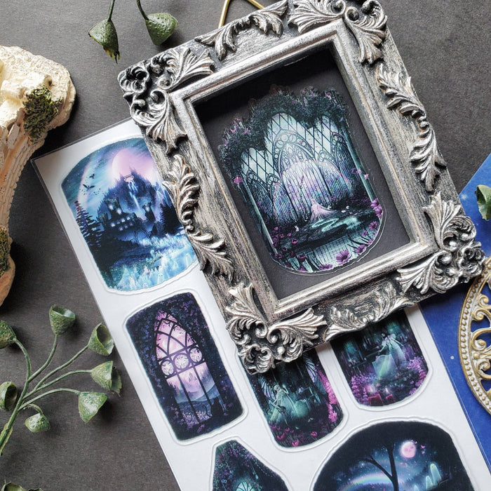 Moonlit Haunted Mansion Sticker Sheet