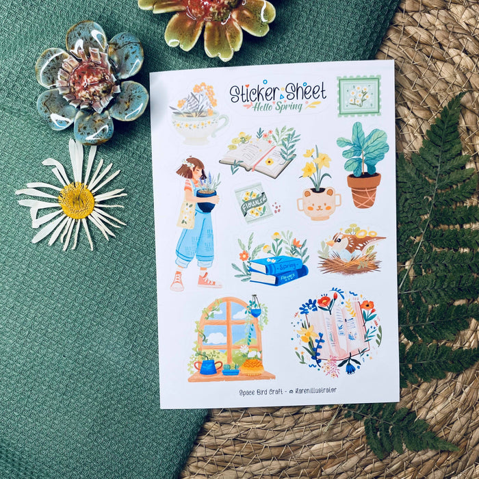 Hello Spring Sticker Sheet