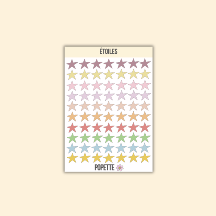Stars Sticker Sheet