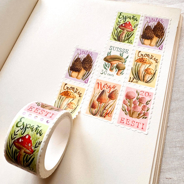 Mushroom Stamps Washi Tape