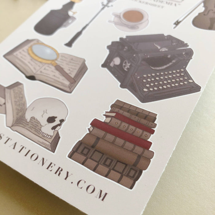 Dark Academia Sticker Sheet