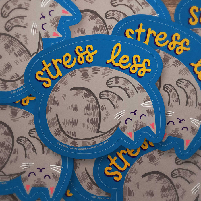 Stress Less Vinyl Sticker