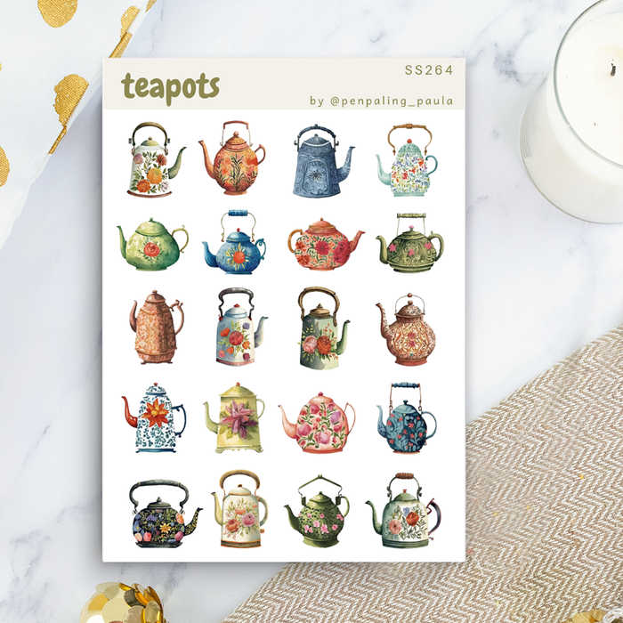 Teapots - Sticker Sheet