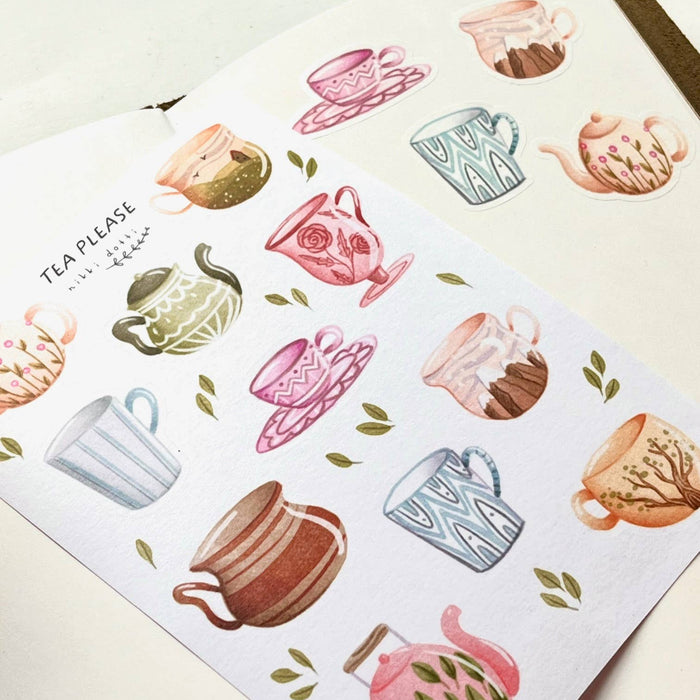 Sticker Sheet - Tea Please