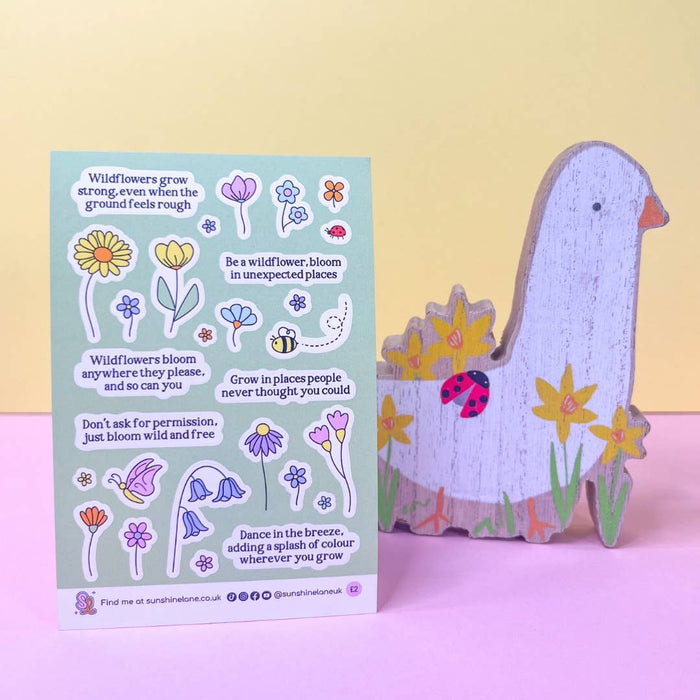 Be a Wildflower Mini Sticker Sheet