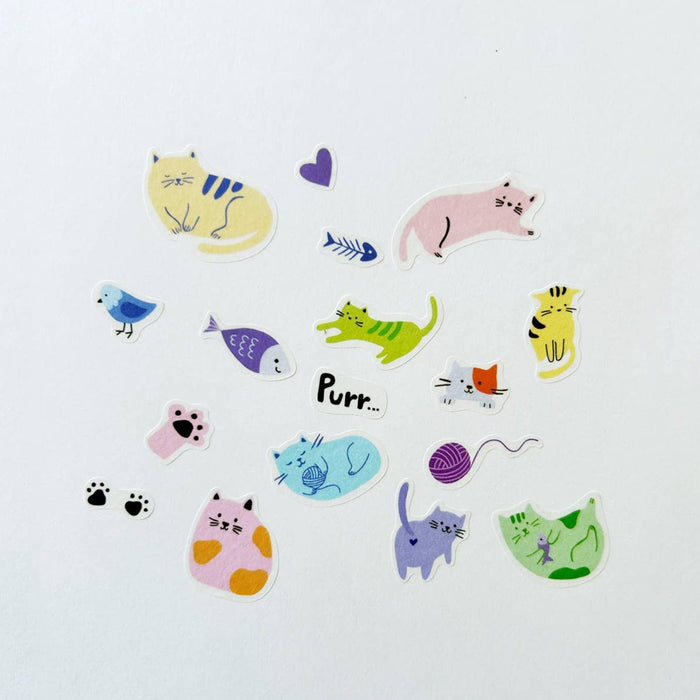 Cats Jumble Washi Stickers
