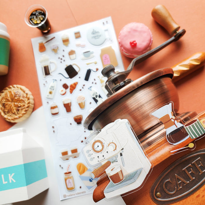 Cafe Vibes Sticker Sheet
