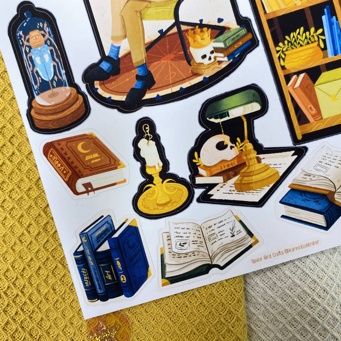 Vintage Academy Sticker Sheet