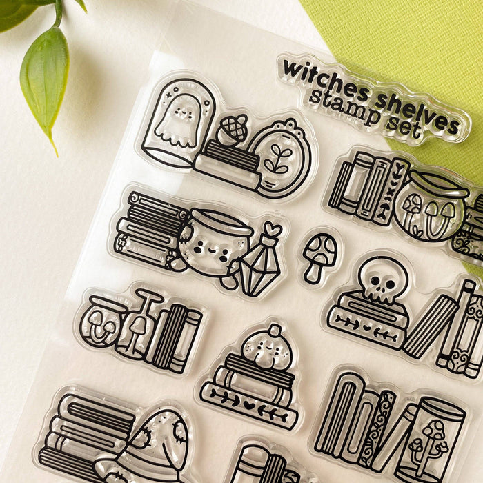 Witches Shelves - Clear Acrylic Stamp Set