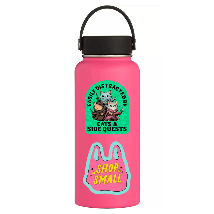 Cats & Side Quests Vinyl Sticker