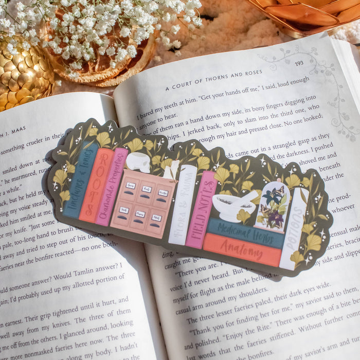 Apothecary Bookshelf Bookmark
