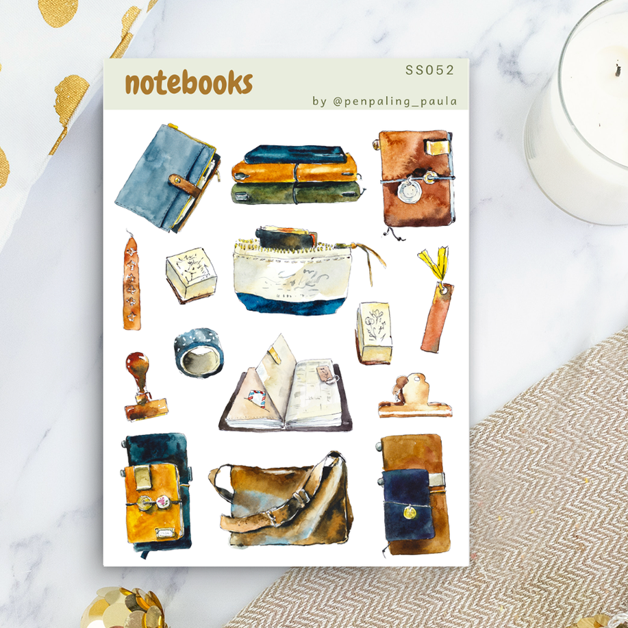 Notebooks - Sticker Sheet — WashiGang
