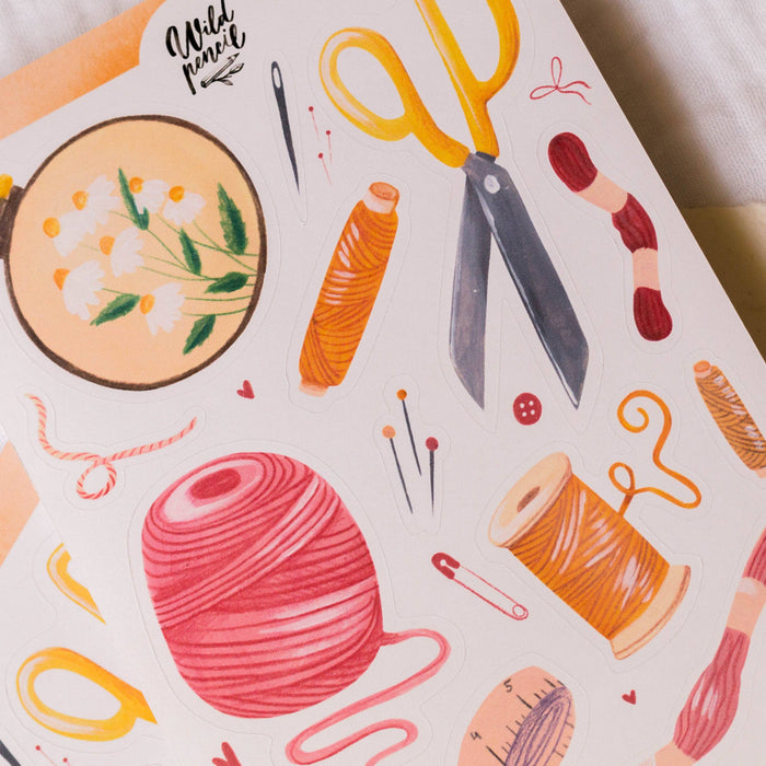Sticker Sheet — Sewing