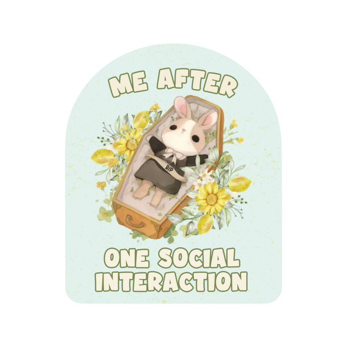 Social Interaction Vinyl Sticker