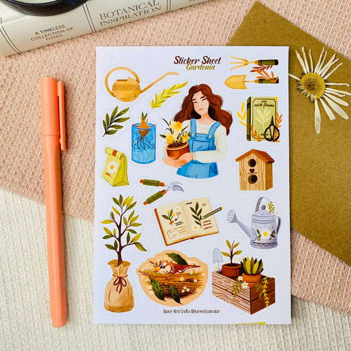 Gardenia Sticker Sheet