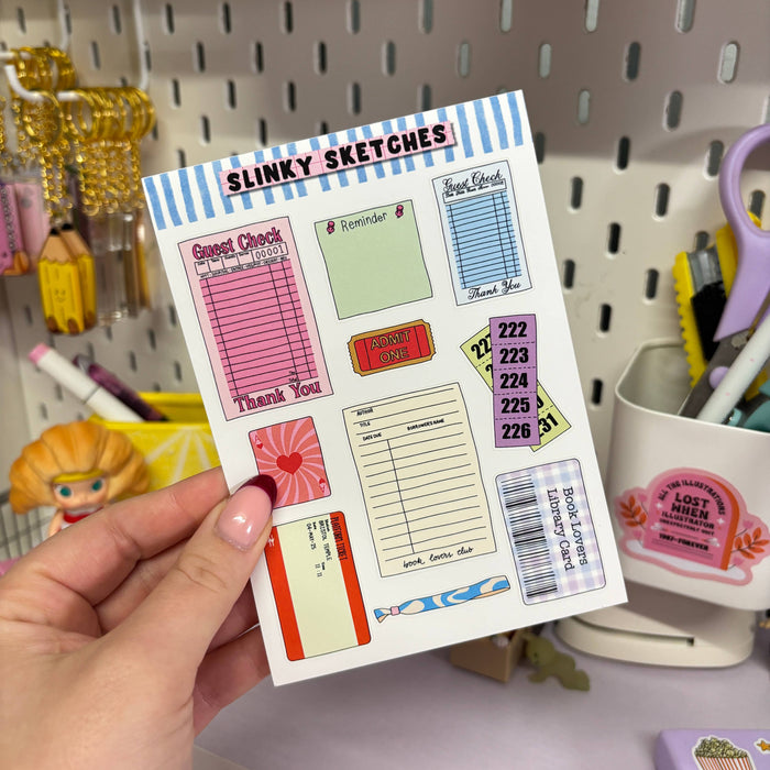 Scraps A6 Matte Sticker Sheet