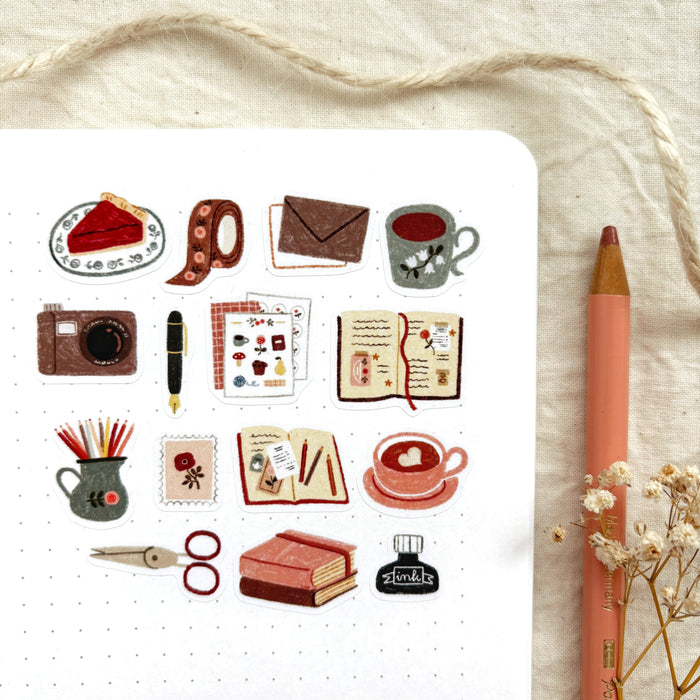 Cozy Journaling - Sticker Sheet